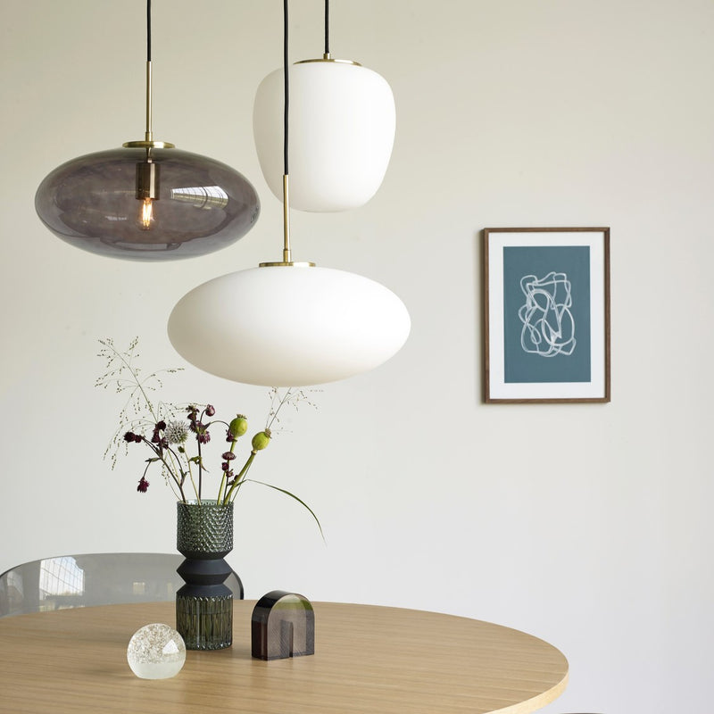 Muse Pendant Ellipse White