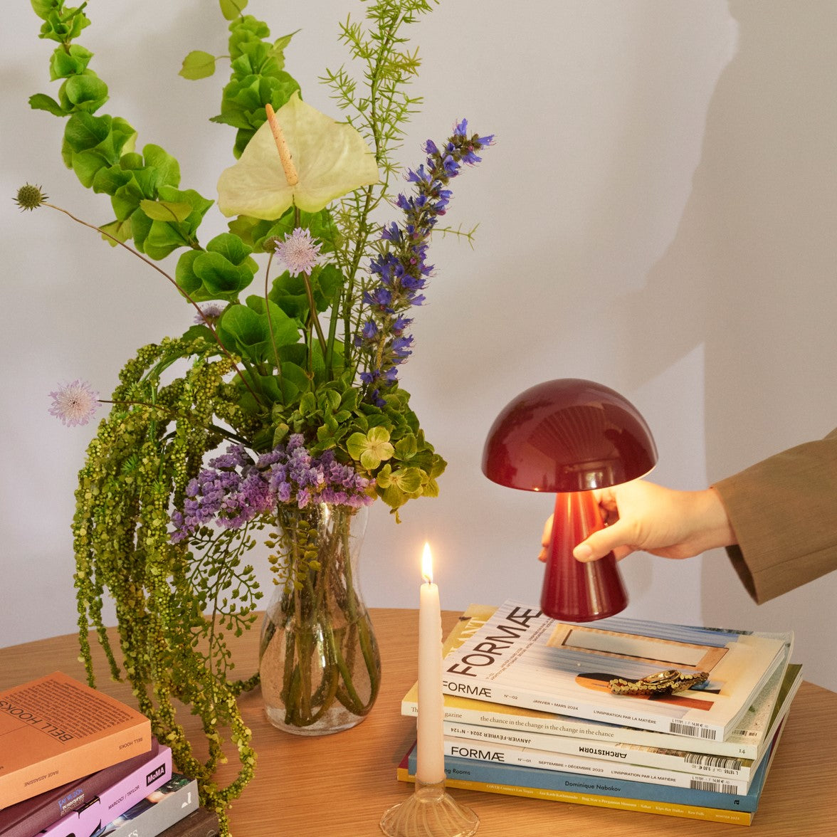 Mush Portable Lamp Red