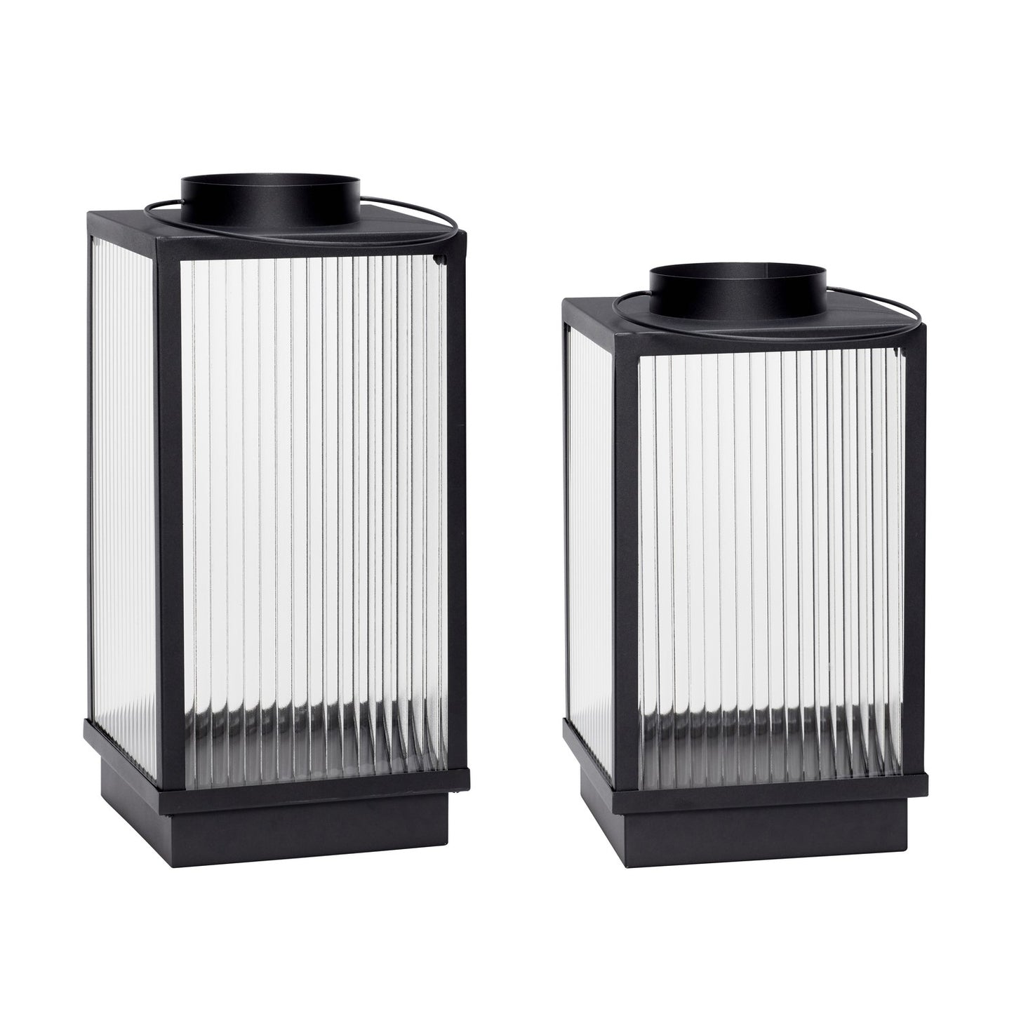 Ripple Lanterns Black (set of 2)