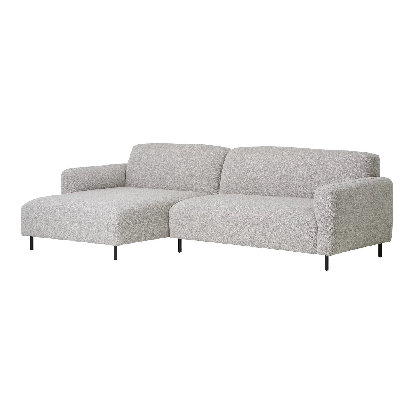 Salvador Lounge Sofa | Light Grey Bouclé | Left