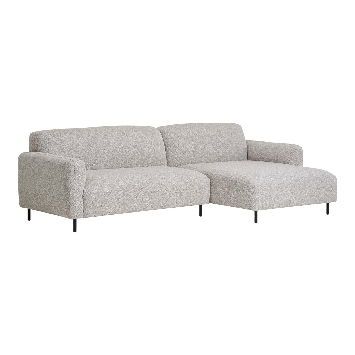 Salvador Lounge Sofa | Light Grey Bouclé | Right