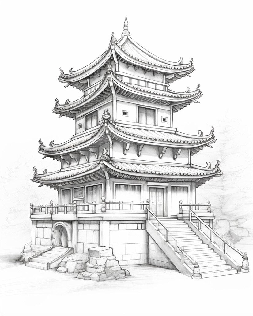 Pagoda Shelving Unit | Ash