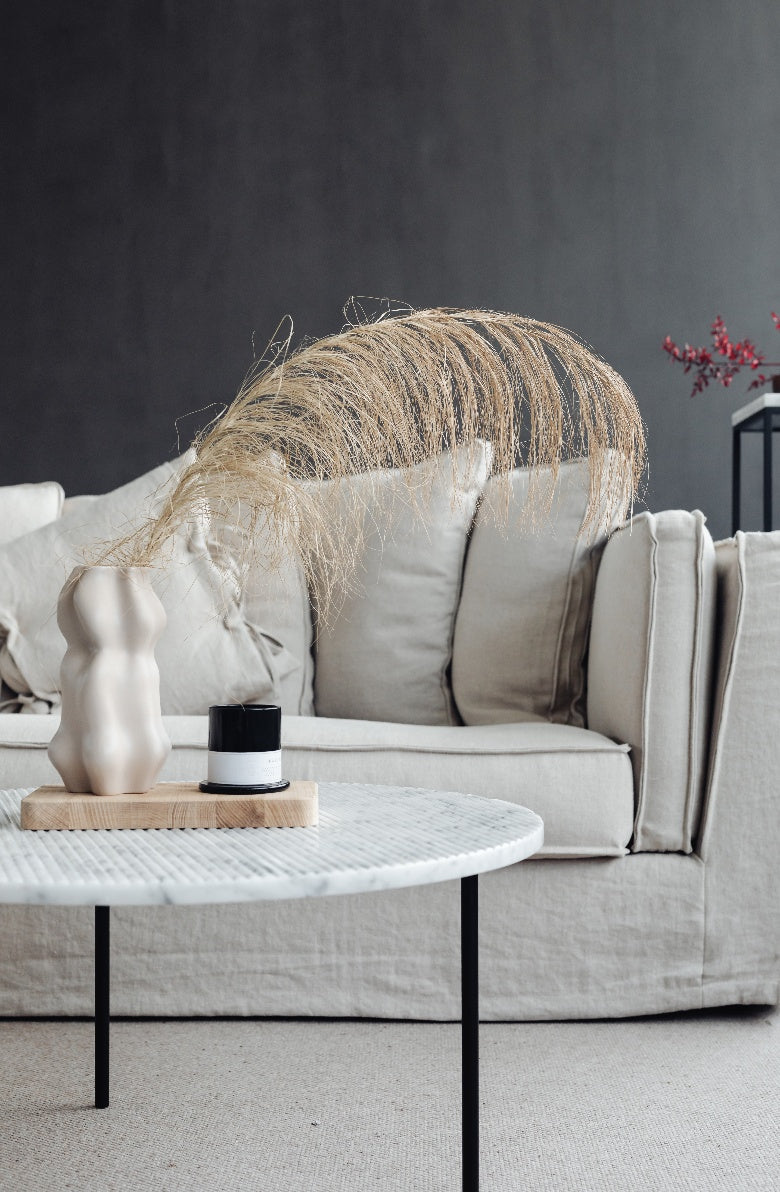 Carrara Marble Coffee Table | Grooved