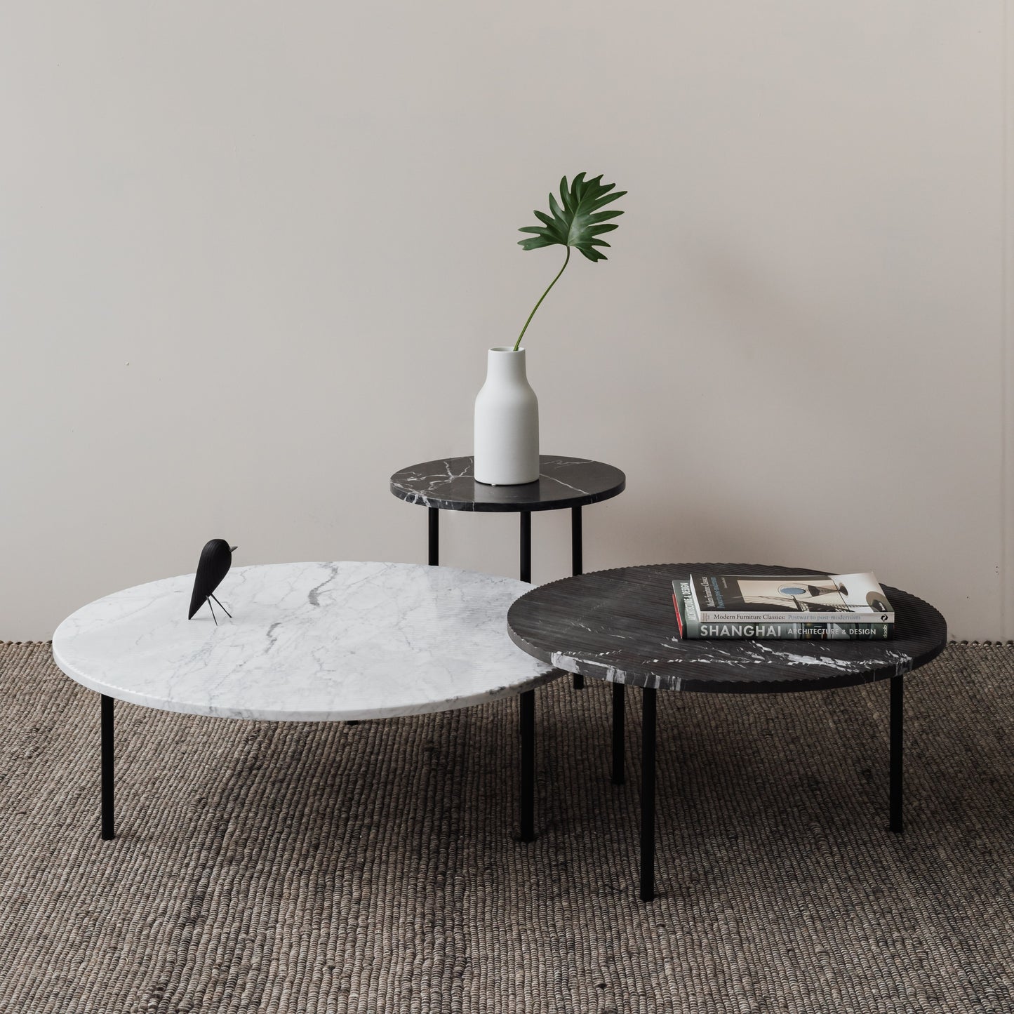 Carrara Marble Coffee Table | Grooved